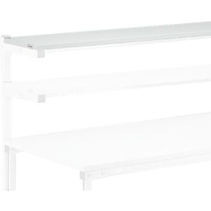 Etagenbord Treston SH 120, bis 50 kg, B 1200 x T 310 x H 1550 mm, höhenverstellbar, Spanplatte, lichtgrau RAL 7035 Etagenbord Treston SH 120, bis 50 kg, B 1200 x T 310 x H 1550 mm, höhenverstellbar, Spanplatte, lichtgrau RAL 7035