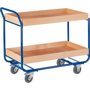 Etagenwagen, m. Hochrand, 2 Etagen, 25 kg Etagenwagen, m. Hochrand, 2 Etagen, 25 kg