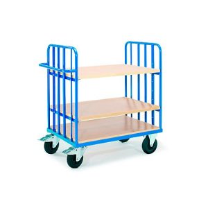 Etagenwagen mit Schiebegriff, 1200 x 800 mm, mit variabler Einteilung Für Etagenböden Etagenwagen mit Schiebegriff, 1200 x 800 mm, mit variabler Einteilung Für Etagenböden
