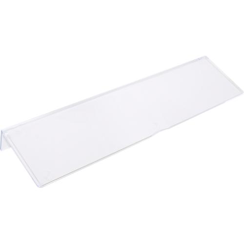 Etiketten für Schubladenbox TRESTON BiOX 3020, 4020 & 5020, inklusive Schutzschildern, Biokunststoff, transparent, 15 Stück