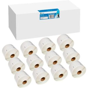 Etiketten G&G, kompatibel zu Dymo 11354/s0722540, 12×1000 Stück, ablösbar, B 57 x H 32 mm, weiß Etiketten G&G, kompatibel zu Dymo 11354/s0722540, 12×1000 Stück, ablösbar, B 57 x H 32 mm, weiß