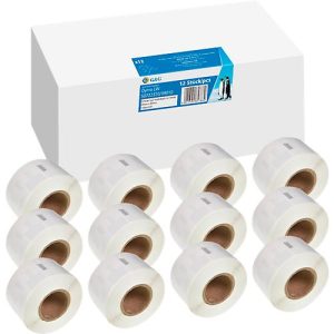 Etiketten G&G, kompatibel zu Dymo 99010/s0722370, 12×130 Stück, ablösbar, B 89 x H 28 mm, weiß Etiketten G&G, kompatibel zu Dymo 99010/s0722370, 12×130 Stück, ablösbar, B 89 x H 28 mm, weiß
