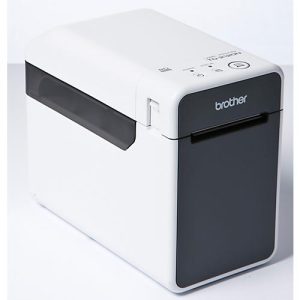 Etikettendrucker Brother TD-2120N, 152 mm/Sek., USB/USB Host/LAN, für 19-63 mm breite Etiketten, B 110 x T 215 x H 172 mm, weiß-grau Etikettendrucker Brother TD-2120N, 152 mm/Sek., USB/USB Host/LAN, für 19-63 mm breite Etiketten, B 110 x T 215 x H 172 mm, weiß-grau