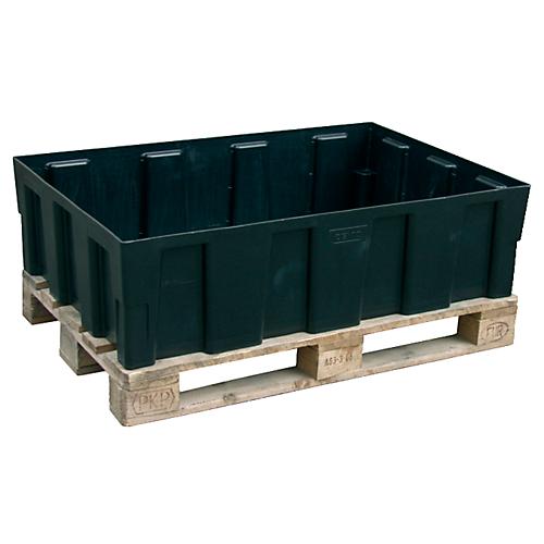 EURO-Auffangwanne 250/2 CEMO, Polyethylen, 250 l Auffangvolumen, mit Zulassung, B 1205 x T 805 x H 330, ohne Gitterrost