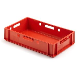 Euro Box Fleischkasten, lebensmittelecht, Inhalt 25,3 L, geschlossene Version, rot Euro Box Fleischkasten, lebensmittelecht, Inhalt 25,3 L, geschlossene Version, rot