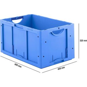 Euro Box Serie LTB 6320, aus PP, Inhalt 61,7 L, ohne Deckel, blau Euro Box Serie LTB 6320, aus PP, Inhalt 61,7 L, ohne Deckel, blau