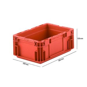 Euro Box Serie MF 3120, aus PP, Inhalt 5,2 L, Unterfassgriff, rot Euro Box Serie MF 3120, aus PP, Inhalt 5,2 L, Unterfassgriff, rot