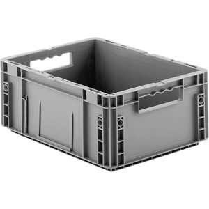 Euro Box Serie MF 4170, aus PP, Inhalt 14,6 L, Durchfassgriff, grau