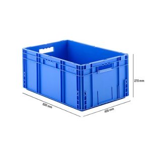 Euro Box Serie MF 6270, aus PP, Inhalt 52 L, Durchfassgriff, blau