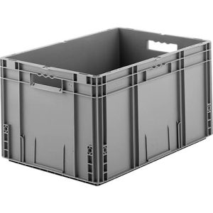 Euro Box Serie MF 6320, aus PP, Inhalt 62,3 L, Durchfassgriff, grau