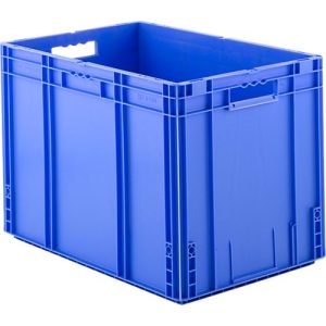 Euro Box Serie MF 6420, aus PP, Inhalt 82,9 L, Durchfassgriff, blau