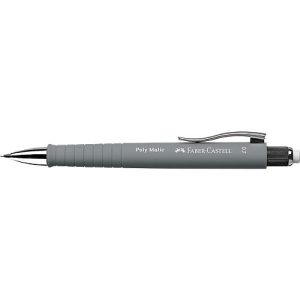 Faber-Castell Druckbleistift Poly Matic, Minenstärke 0,7 mm, nachfüllbar, grau Faber-Castell Druckbleistift Poly Matic, Minenstärke 0,7 mm, nachfüllbar, grau