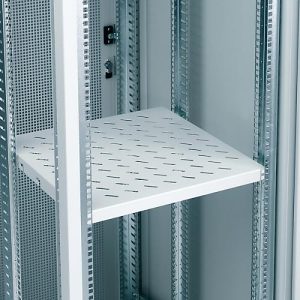 Fachboden (19′), für Server-Schrank, Festeinbau, 500 mm tief, Lüftungsschlitze