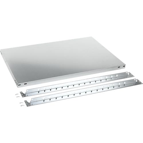 Fachboden für Grundregal/Anbauregal ORDO Industry, höhenverstellbar, Stärke 40 mm, Tragkraft bis 140 kg, B 1000 x T 500 x H 40 mm, Stahl, verzinkt