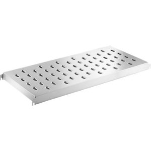 Fachboden, für Regalsystem, Edelstahl, gelocht, B 1500 x T 447 mm Fachboden, für Regalsystem, Edelstahl, gelocht, B 1500 x T 447 mm