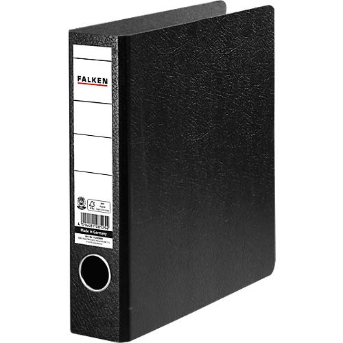 Falken Ordner, DIN A5 hoch, schwarz, Rückenbreite 50 mm