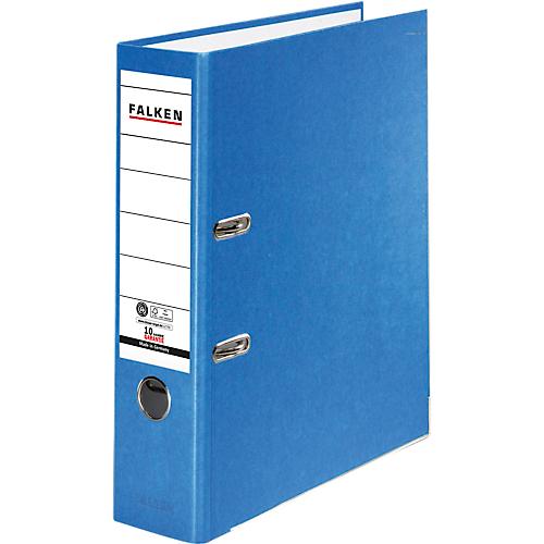FALKEN Recycolor Ordner, DIN A4, Rückenbreite 80 mm, blau