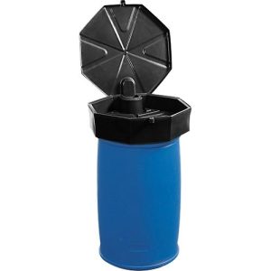 Fasstrichter, Polyethylen, schwarz, Ø 690 x H 190 mm, Füllvolumen 22 l, mit Deckel Fasstrichter, Polyethylen, schwarz, Ø 690 x H 190 mm, Füllvolumen 22 l, mit Deckel