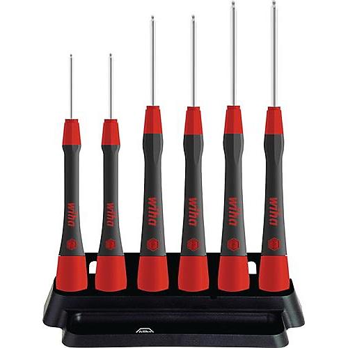 Feinmechanikerschraubendr ehersatz 264 PK 601 6-tlg.6-KT.m.Kugelk.WIHA