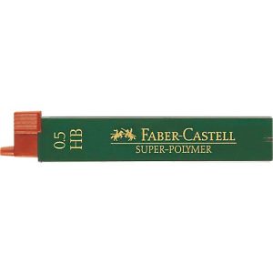 Feinminen Faber-Castell Super-Polymer, HB, 0,5 mm, 12 Stück Feinminen Faber-Castell Super-Polymer, HB, 0,5 mm, 12 Stück