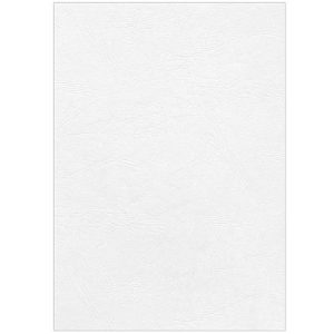 Fellowes Deckblatt, Format A4, für Bindemaschinen, aus Papier in Lederoptik, weiss, 100 Stück Fellowes Deckblatt, Format A4, für Bindemaschinen, aus Papier in Lederoptik, weiss, 100 Stück