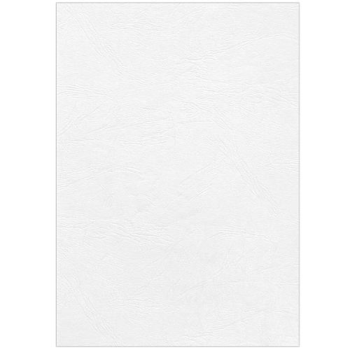 Fellowes Deckblatt Leder, DIN A4, für Bindemaschine, weiss, 250g, 25 Stück