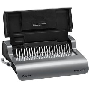 Fellowes Plastikbindegerät Quasar-E, Stanzkap. 25 Blatt, Bindekapazität 500 Blatt Fellowes Plastikbindegerät Quasar-E, Stanzkap. 25 Blatt, Bindekapazität 500 Blatt
