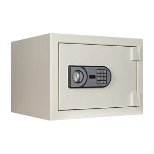 Feuerschutztresor Fire Safe Light, 25 min Brandschutz, Elektronikschloss, Verankerungsmaterial, B 460 x T 452 x H 335 mm, 20 l, reinweiß RAL 9010 Feuerschutztresor Fire Safe Light, 25 min Brandschutz, Elektronikschloss, Verankerungsmaterial, B 460 x T 452 x H 335 mm, 20 l, reinweiß RAL 9010