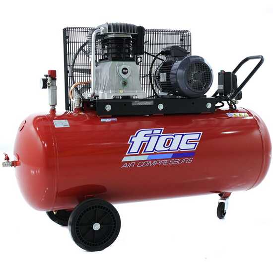 FIAC AB 300/598 – Drehstrombetriebener Elektroluftkompressor mit Riemenantrieb – 5,5-PS-Motor – 270 Liter