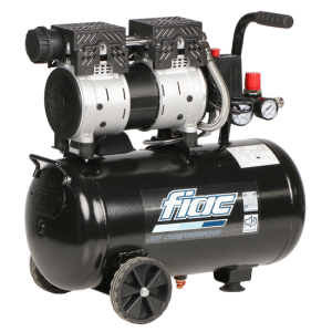 Fiac SUPERSILENT 24/1 – Schallgedämpfter elektrischer Kompressor 24 l ölfrei – 1 PS Motor
