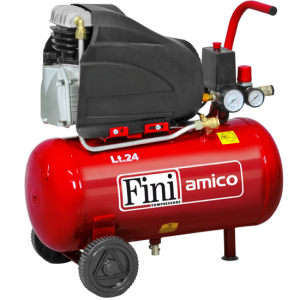 Fini Amico 25/SF2500 – Elektrischer Kompressor mit Wagen – 2PS Motor – 24 Liter Fini Amico 25/SF2500 – Elektrischer Kompressor mit Wagen – 2PS Motor – 24 Liter