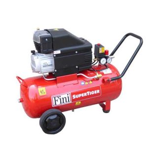 FINI SUPER TIGER MK 312 – Elektrischer Kompressor mit Wagen – Motor 3PS – 50Lt