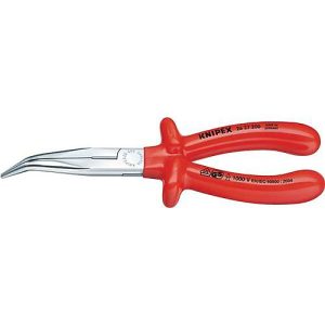Flachrundzange L.200mm Form 2 40Grad gew.VDE tauchisol.KNIPEX Flachrundzange L.200mm Form 2 40Grad gew.VDE tauchisol.KNIPEX