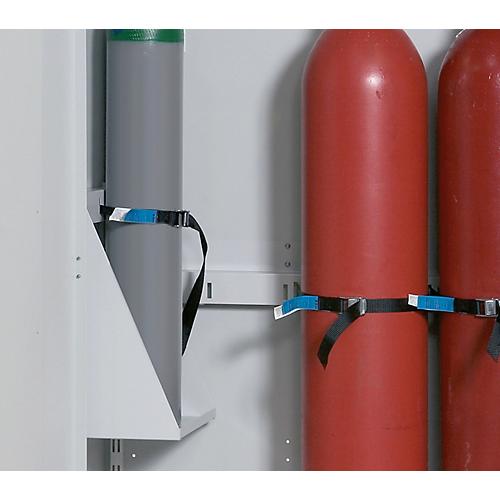 Flaschenhalter seitlich Und Höhenverstellbar, Stahlblech, lichtgrau, B 315 x T 220 x H 450 mm, bis 50 kg