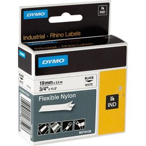 Flexibles Nylonband, weiß, 19 x 3500 mm