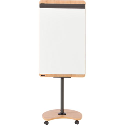 Flipchart Rocada Natural Transformer, Stahlboard, Rahmen in Holzoptik, mit Rollen