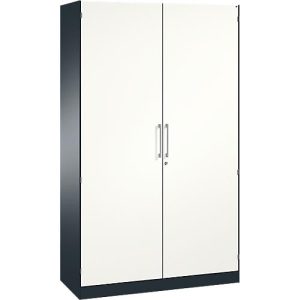 Flügeltürenschrank ASISTO C 3000, 5 Ordnerhöhen, B 1200 mm, anthrazit/weiß Flügeltürenschrank ASISTO C 3000, 5 Ordnerhöhen, B 1200 mm, anthrazit/weiß