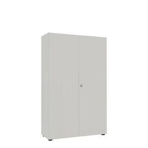 Flügeltürenschrank, B 1000 mm, 5OH, silber