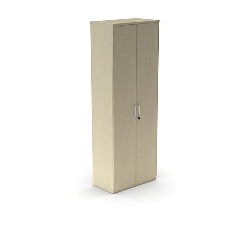 Flügeltürenschrank BEXXSTAR, 6 Ordnerhöhen, Holztüren, H 2225 mm, Ahorn-Dekor