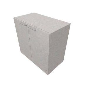 Flügeltürenschrank SOLUS PLAY, 2 OH, Griff oben, B 800 x T 440 x H 748 mm, Ceramic grey Flügeltürenschrank SOLUS PLAY, 2 OH, Griff oben, B 800 x T 440 x H 748 mm, Ceramic grey