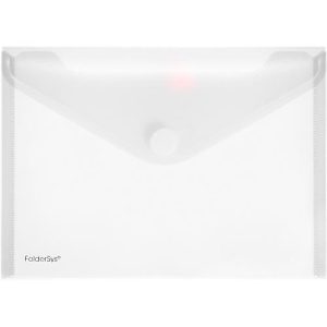FolderSys Dokumententasche, DIN A5 quer, Klettverschluss, PP, farblos
