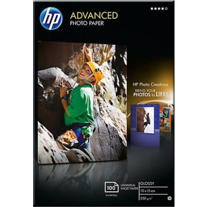 Fotopapier HP Advanced, hochglänzend, 10 x 15 cm, 100 Blatt Fotopapier HP Advanced, hochglänzend, 10 x 15 cm, 100 Blatt