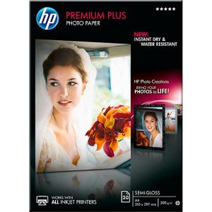 Fotopapier HP Premium Plus, seidenmatt, A4, 20 Blatt Fotopapier HP Premium Plus, seidenmatt, A4, 20 Blatt