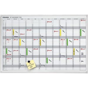 Franken Jahreskalender JetKalender JK703, magnethaftend, Ablageschale, B 900 x H 600 mm, Stahl & Aluminium, weiß Franken Jahreskalender JetKalender JK703, magnethaftend, Ablageschale, B 900 x H 600 mm, Stahl & Aluminium, weiß