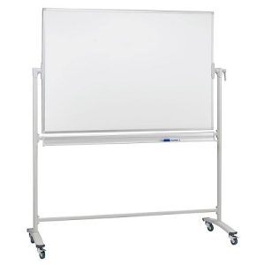 Franken Mobile Drehtafel, 360° schwenkbar, beidseitig beschreibbar, mit Stativ und Rollen, B 2200 x H 1200 mm, lackiert weiß Franken Mobile Drehtafel, 360° schwenkbar, beidseitig beschreibbar, mit Stativ und Rollen, B 2200 x H 1200 mm, lackiert weiß
