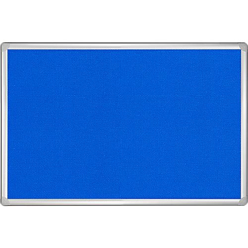 Franken Pinnwandtafel PRO, Filz, Wandmontage im Hoch- & Querformat, Aluminiumrahmen, blau, 900 x 1200 mm