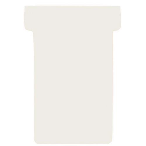 Franken T-Karten, für Stecktafel, Größe 1, Kopfbreite 29 mm, Fußbreite 17 mm, Höhe 47 mm, cremeweiß