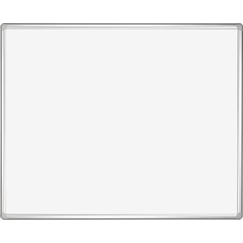 Franken Whiteboard PRO, emailliert, Wandmontage im Hoch- & Querformat, Stahl weiß lackiert & Aluminiumrahmen, magnethaftend, Ablageschale, 900 x 1200 mm