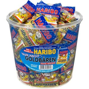 Fruchtgummi Haribo Gute Nacht Goldbären, 100 Beutel Fruchtgummi Haribo Gute Nacht Goldbären, 100 Beutel