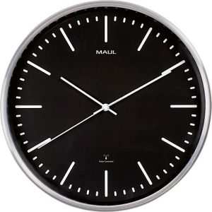 Funk Wanduhr Maul MAULfly, schwarz, rund, für Innenräume ∅ 300 mm, Auto-Zeitumstellung, Kunststoff & Glas mit Batterie Funk Wanduhr Maul MAULfly, schwarz, rund, für Innenräume ∅ 300 mm, Auto-Zeitumstellung, Kunststoff & Glas mit Batterie